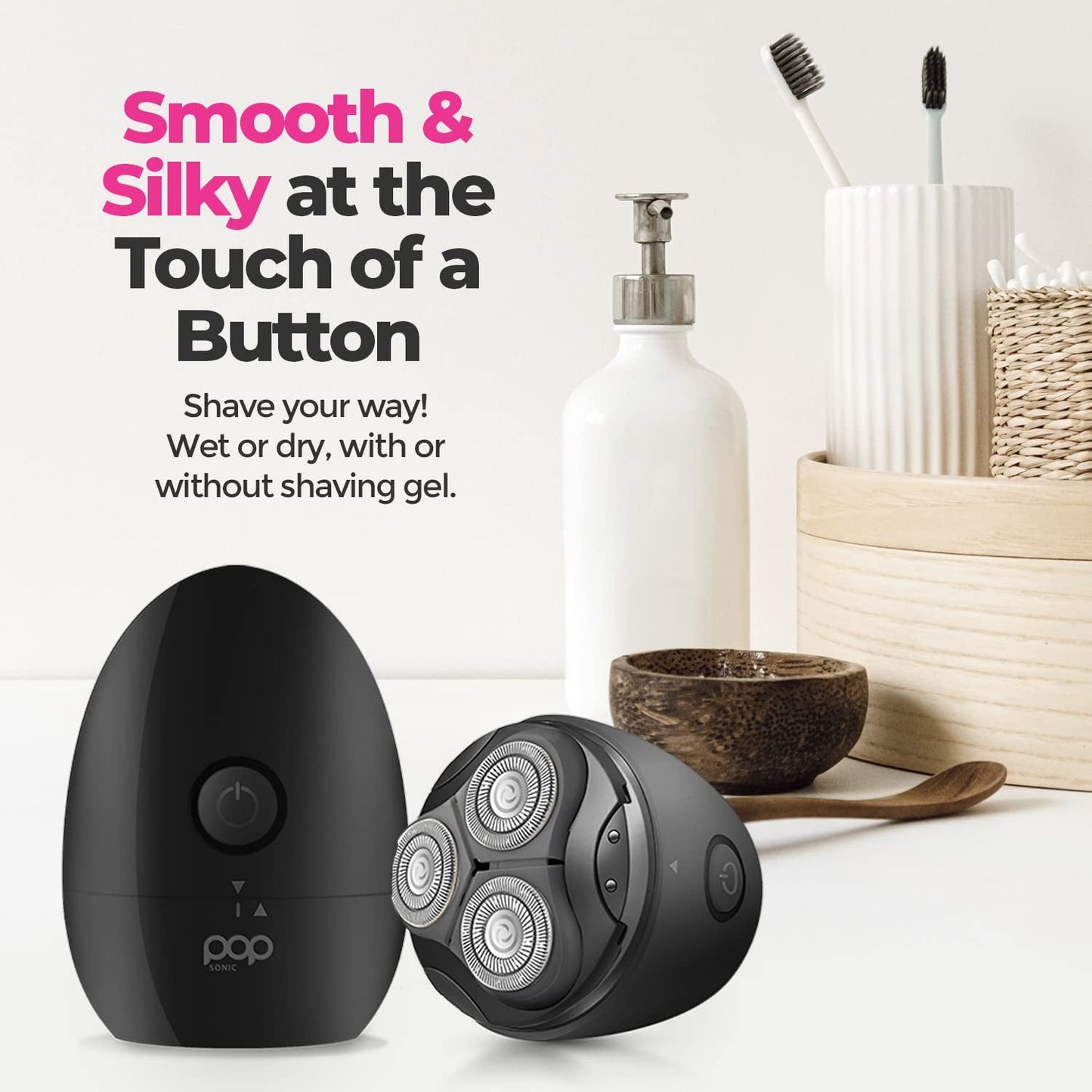 Rechargeable Wet Dry Electric Shaver for Men