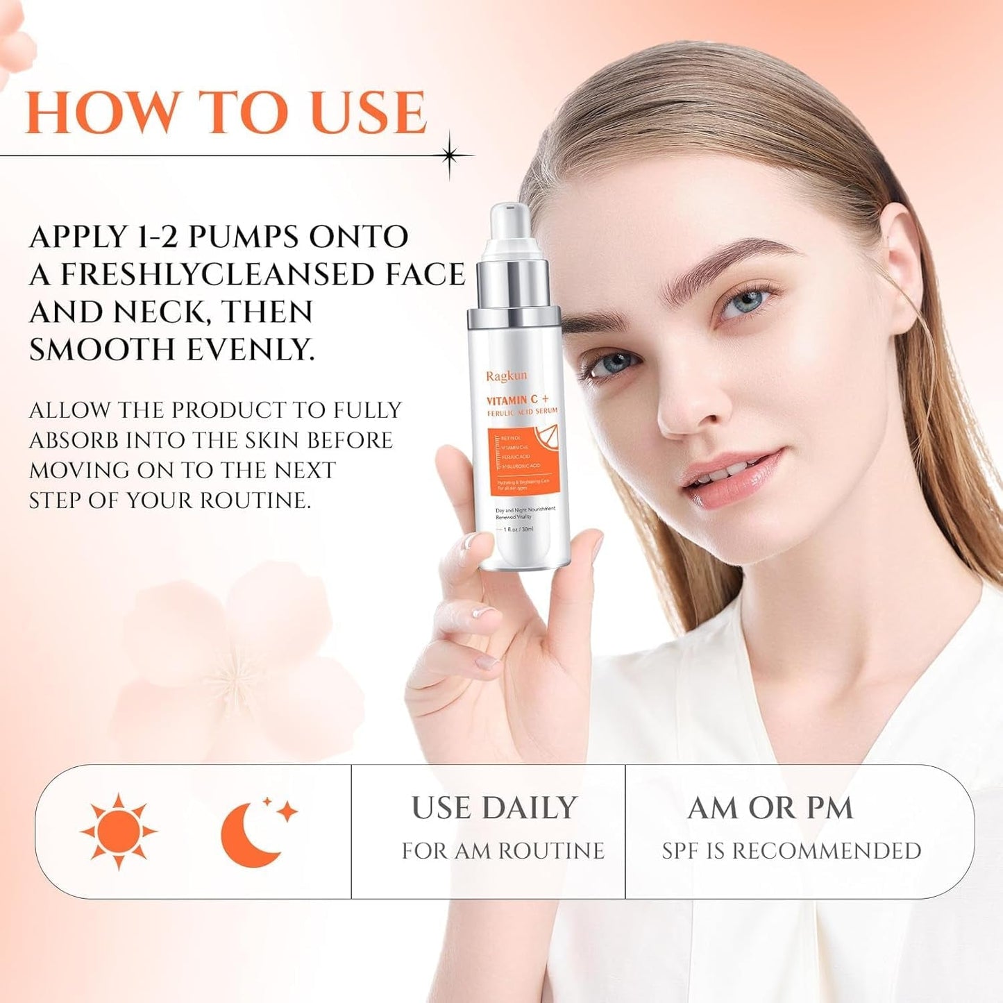 Natural Vitamin C Face Serum 20% - Anti Aging Moisturizer
