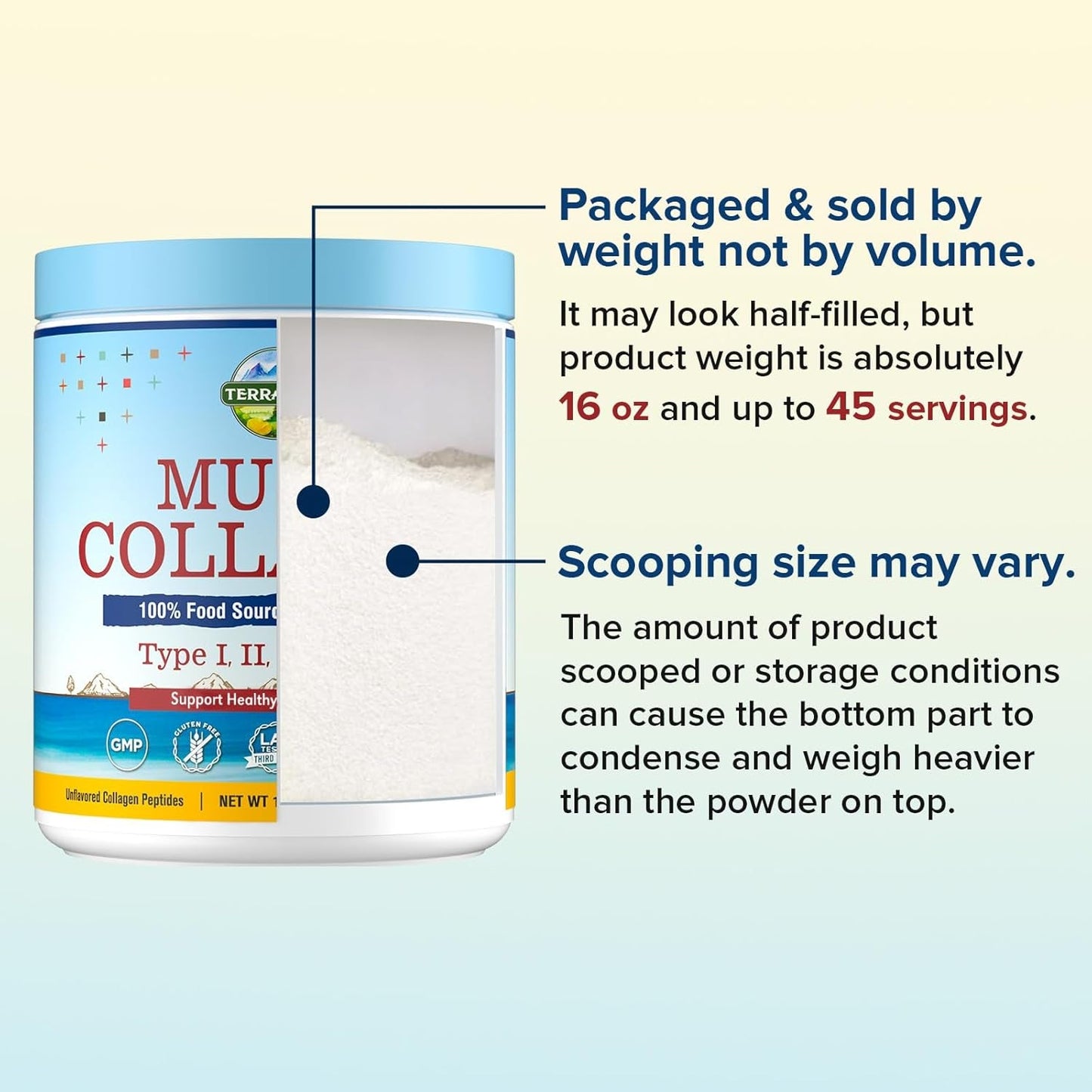 Premium Collagen Powder 454g - Skin Hair Joint Supplement