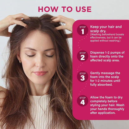 Strong Hair Growth Foam for Women - 2 x 60ml