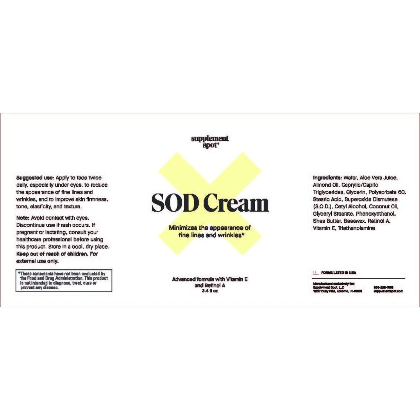 Natural Anti Aging Face Cream 100ml
