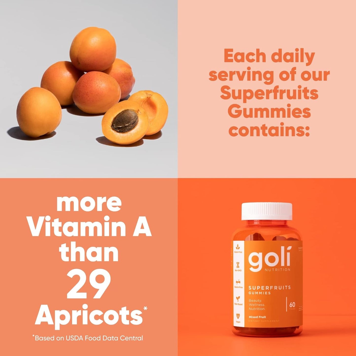 Vitality Gummies - 60 Count | Healthy Skin & Immune Boost