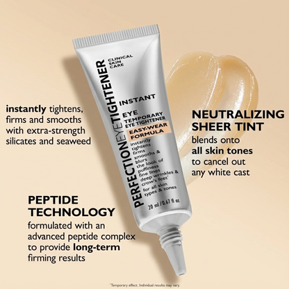 Instant Eye Tightener Cream – For Puffiness, Fine Lines and Wrinkles, Easy-Wear Formula with Brush Free