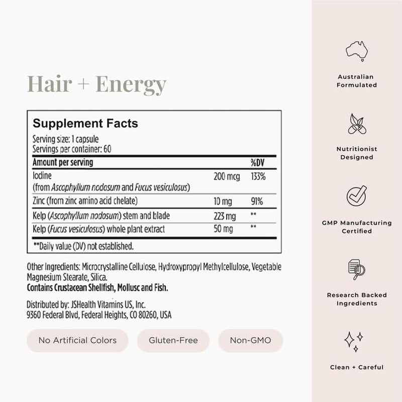 Natural Hair Growth Vitamin Supplement Tablets