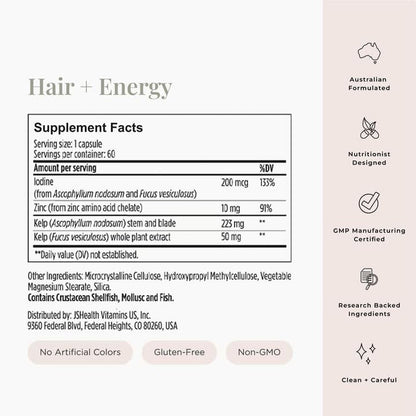 Natural Hair Growth Vitamin Supplement Tablets