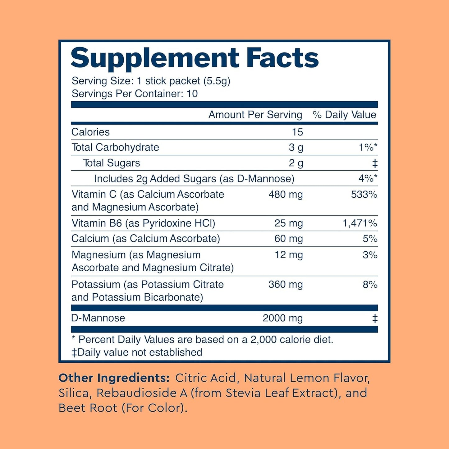 Natural UTI Relief Drink Mix, Pink Lemonade Flavor