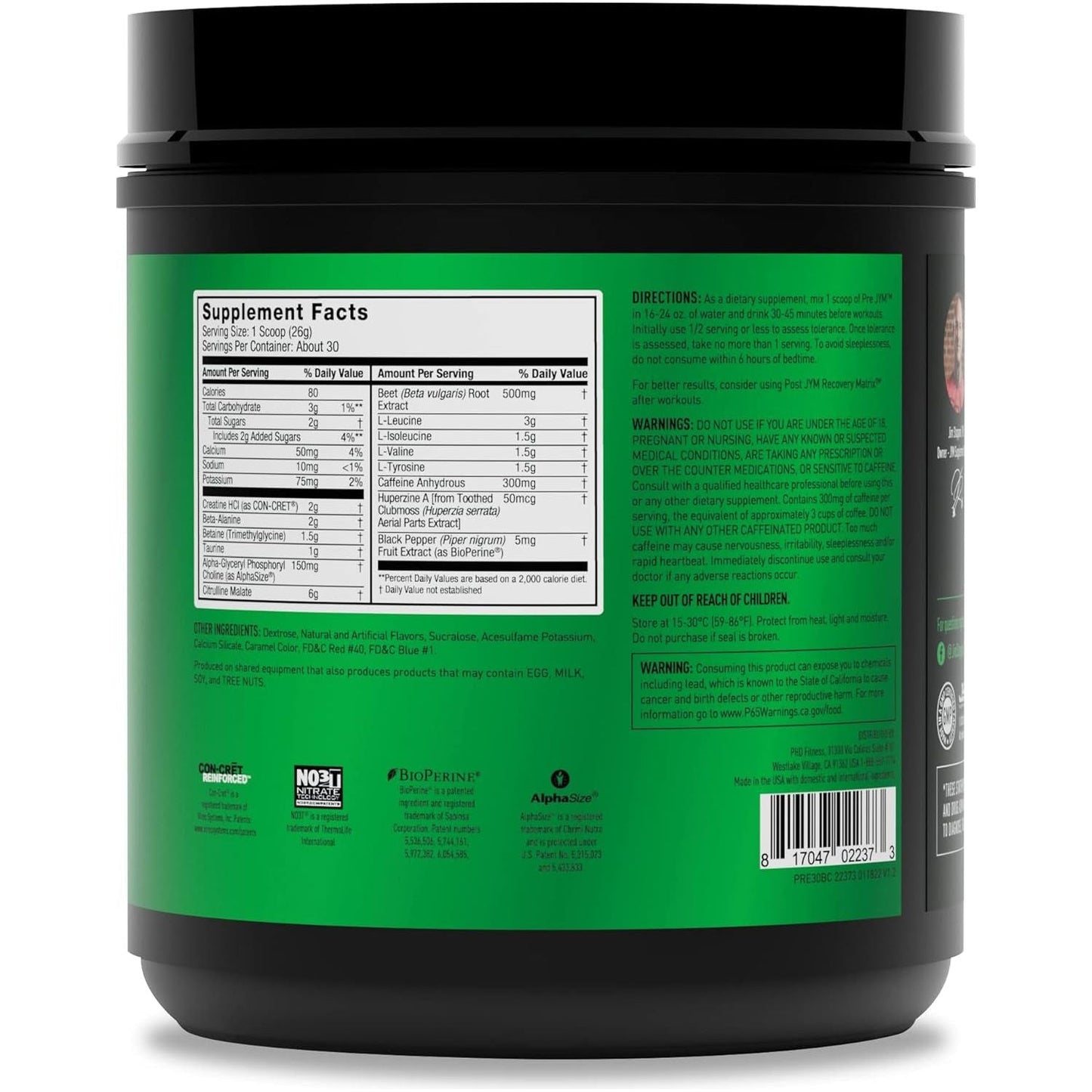 Intense Pre-Workout Powder for Strength and Energy