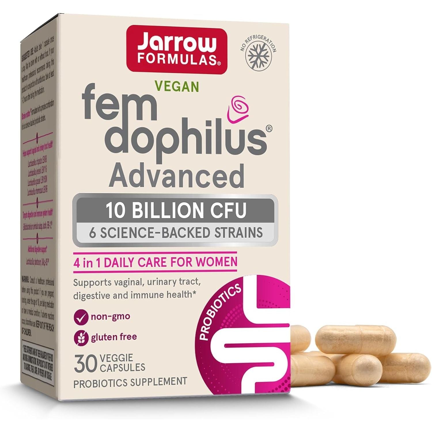 Women's 4-in-1 Probiotic Supplement Capsules - Mycosmeticslondon