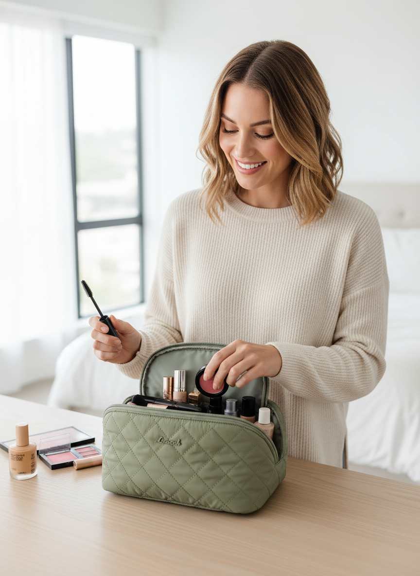 Travel Makeup Bag Set