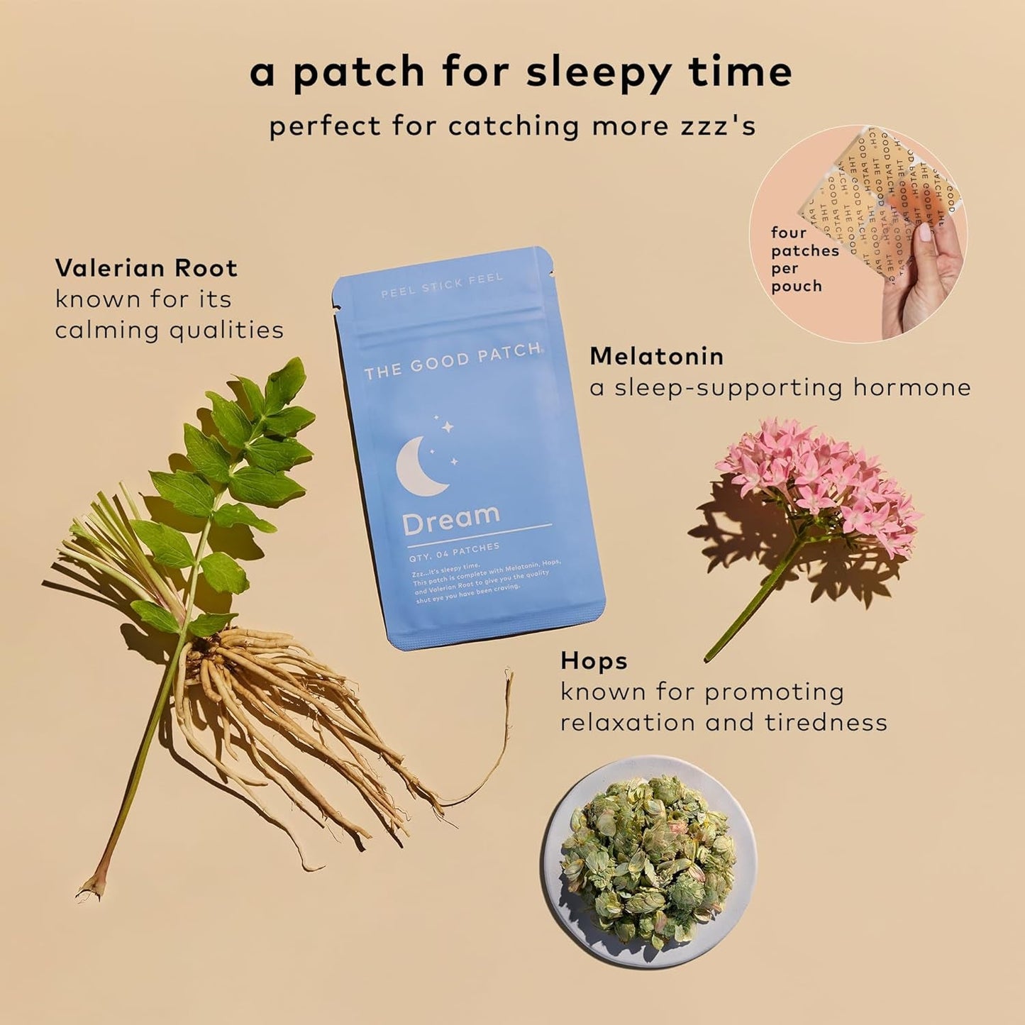 Natural Sleep Aid Patches with Melatonin