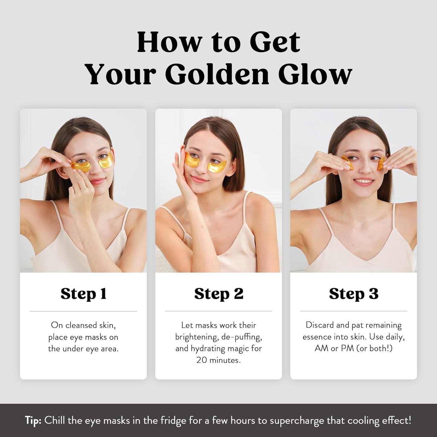 Brightening Under Eye Masks 50 Pairs - Reduce Puffiness