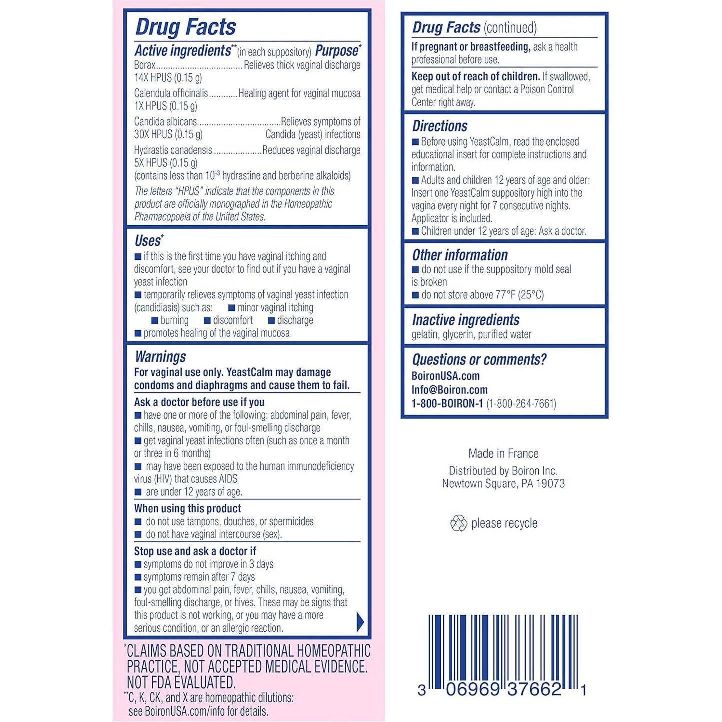 Natural Vaginal Itch Relief Suppositories