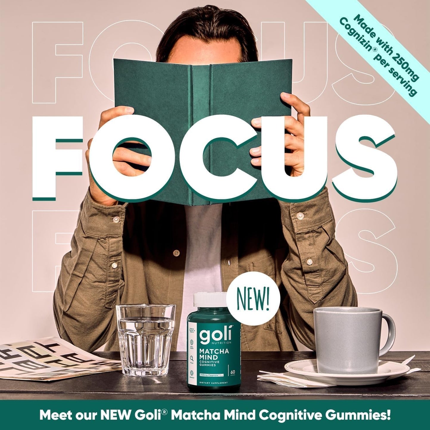 Brain Boosting Matcha Focus Gummies - 60 Count