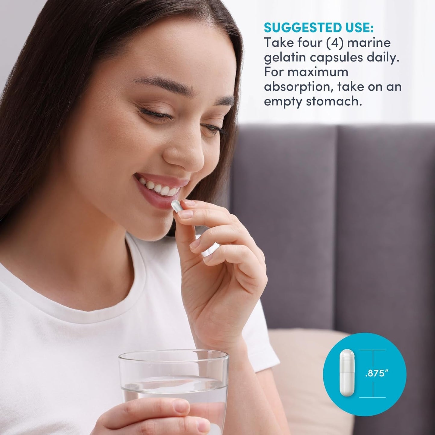 Premium Collagen Peptides Capsules for Glowing Skin