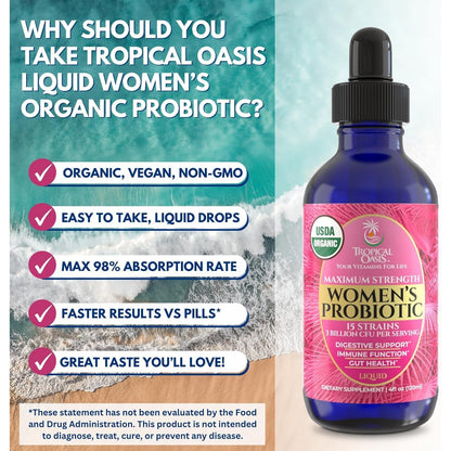 Natural Probiotic Supplement for Women - 120ml