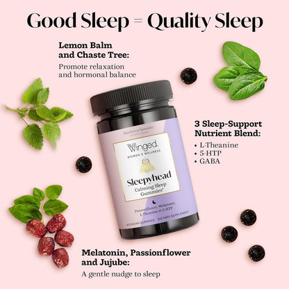 Relaxing Sleep Aid Gummies for Women - Natural Melatonin