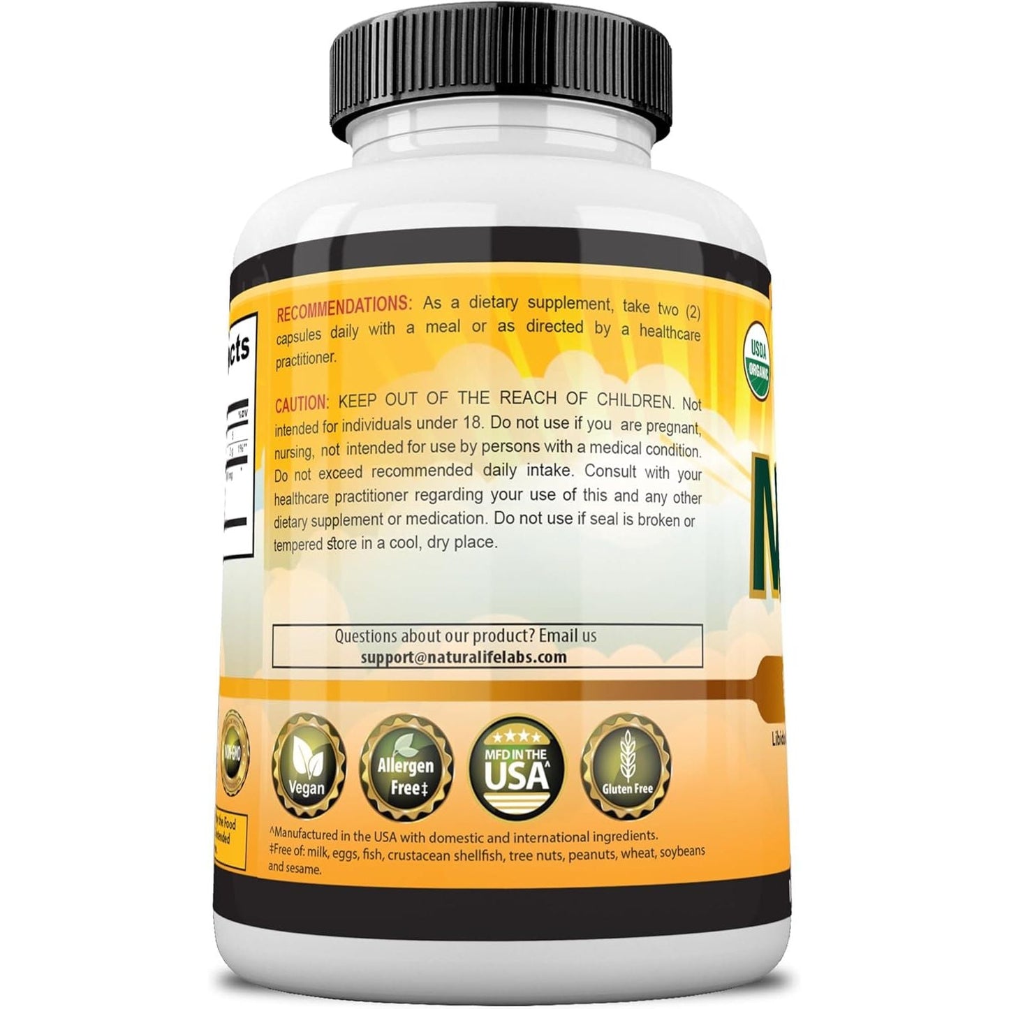 Premium Maca Root Supplement - 1900mg Vegan Energy Boost Capsules