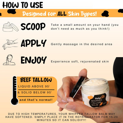 Natural Hand Cream Orange Vanilla Moisturizer Balm