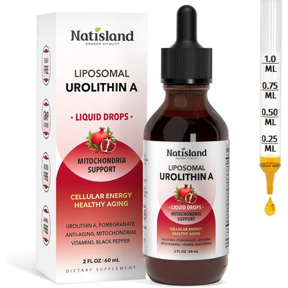 Powerful Anti Aging Liposomal Urolithin A Liquid Drops - Mycosmeticslondon