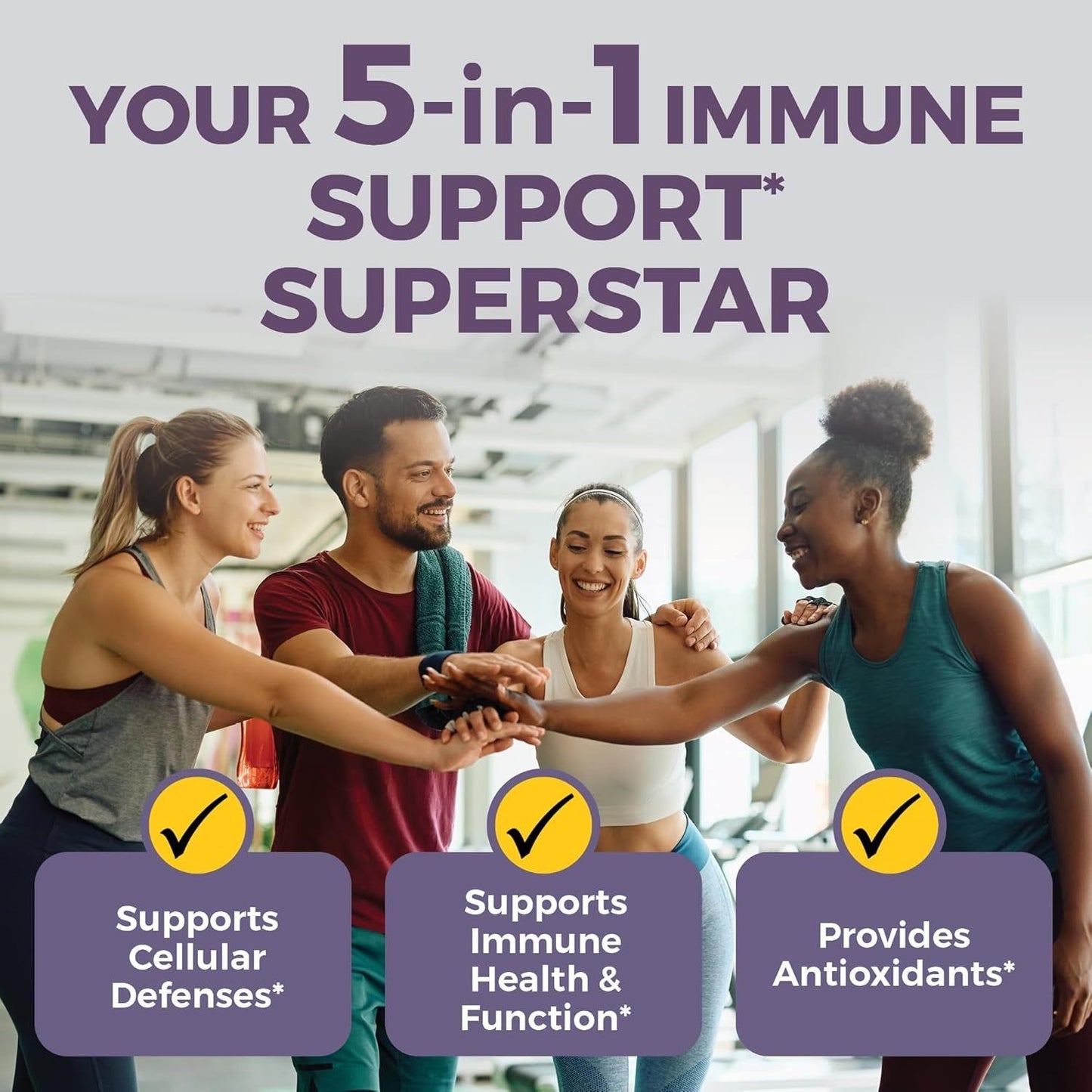 Natural Immune Booster with Vitamin C and Zinc Capsules