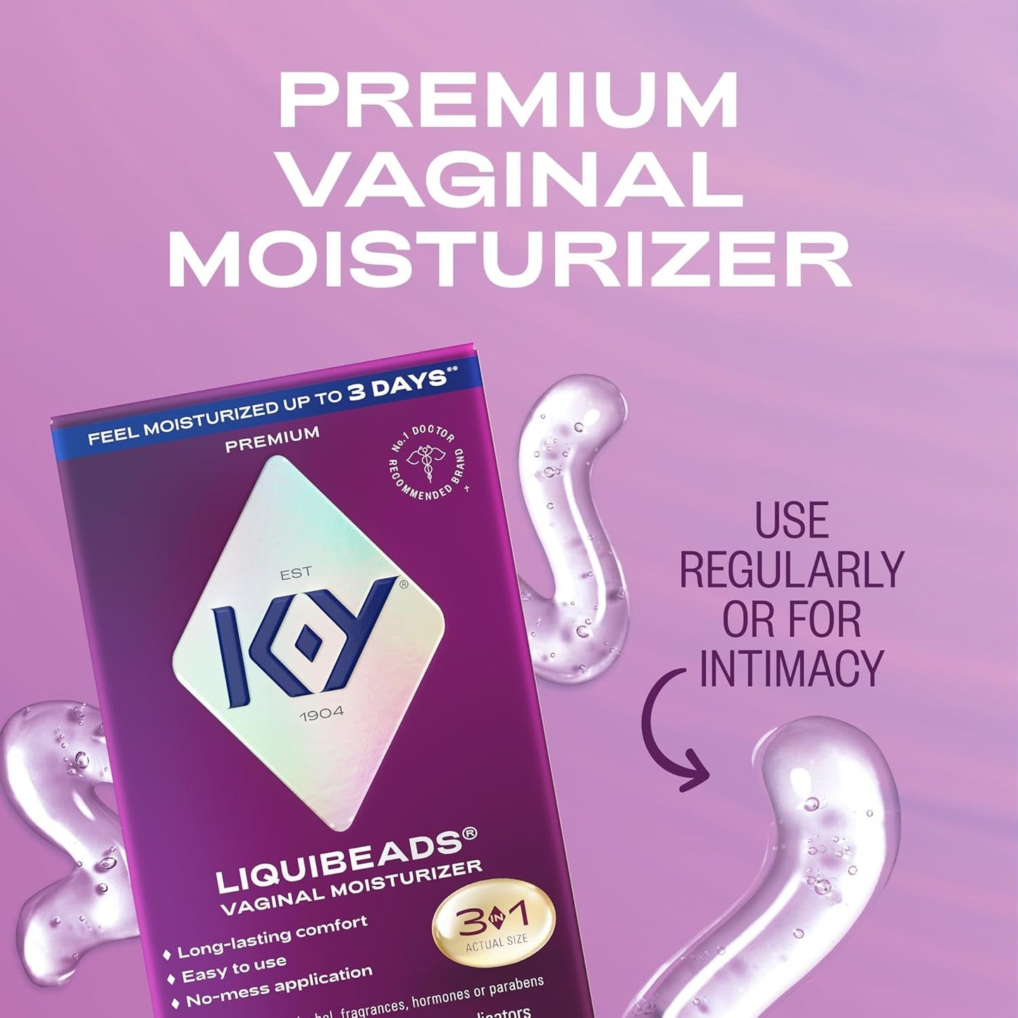 Gentle Vaginal Moisturizer Inserts for Dryness Relief