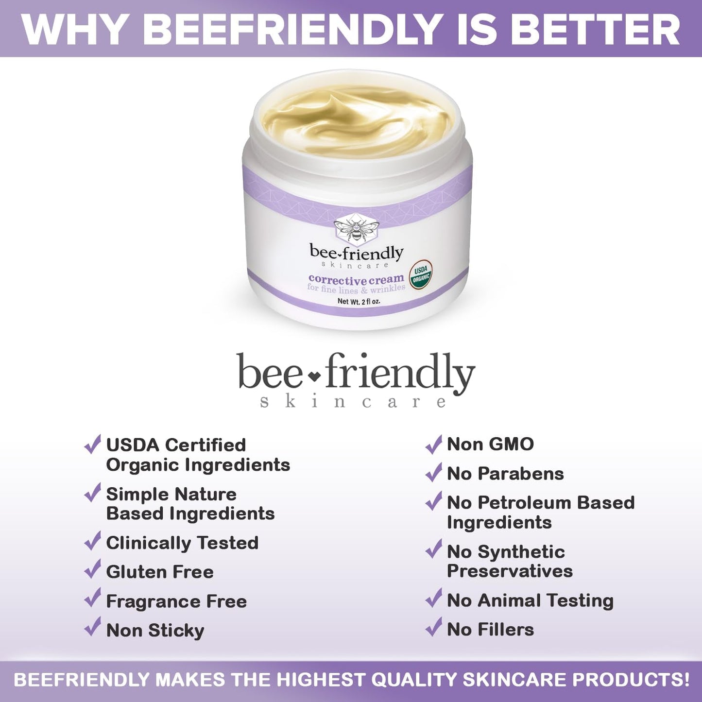 Natural Anti Aging Face Moisturizer for Wrinkles