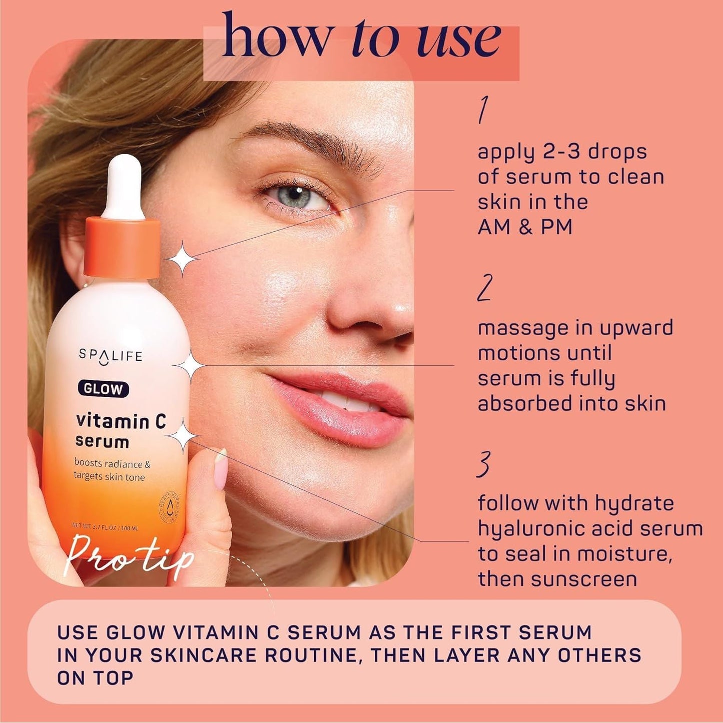 Natural Vitamin C Face Serum - 100ml Brightening Treatment