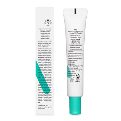 Anti Aging Eye Cream with Bakuchiol - Reduces Puffiness