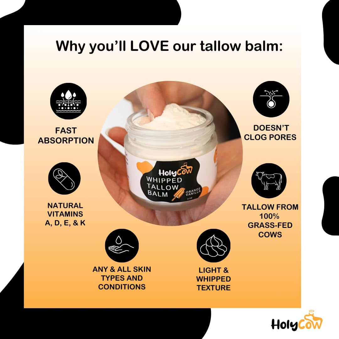Natural Hand Cream Orange Vanilla Moisturizer Balm