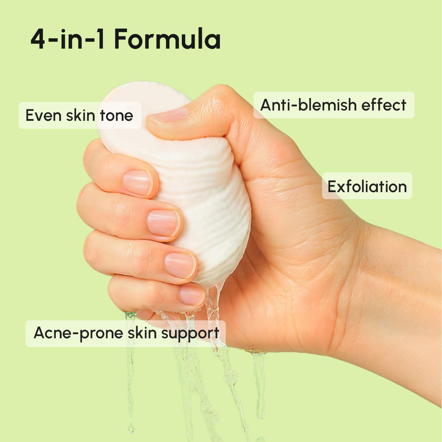 Gentle Exfoliating Toner Pads for Acne Prone Skin