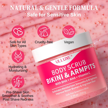 Gentle Exfoliating Body Scrub for Soft Skin 220g