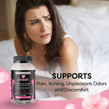 Natural Vaginal Suppositories for pH Balance and Odor Relief