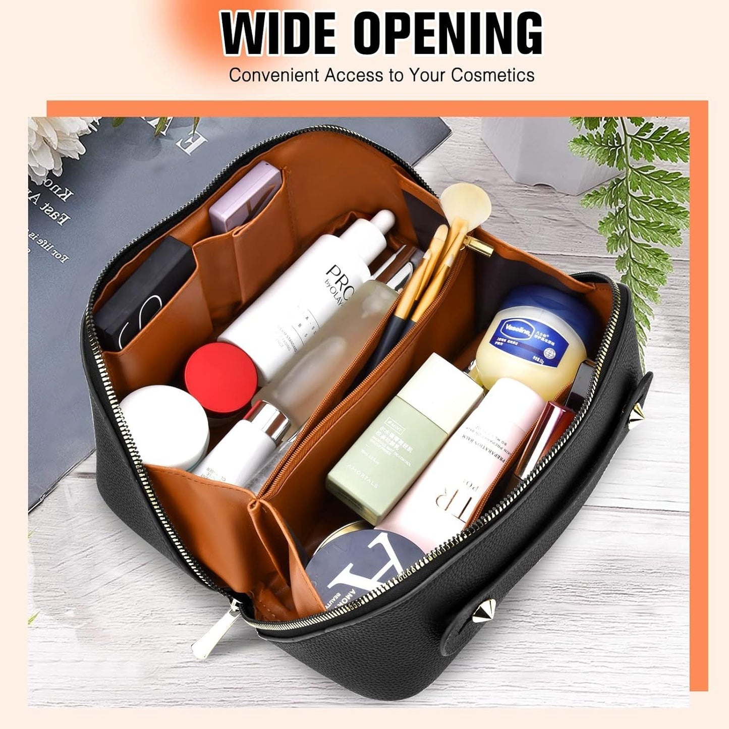 Travel Makeup Case - Black