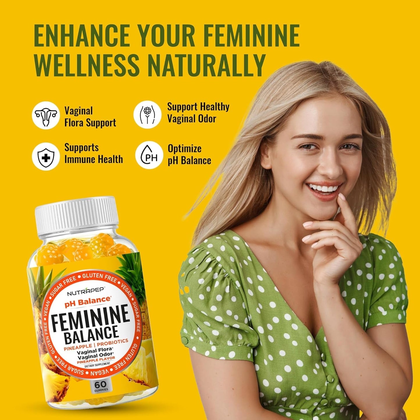 Women's Probiotic Gummies with Cranberry & Vitamin C