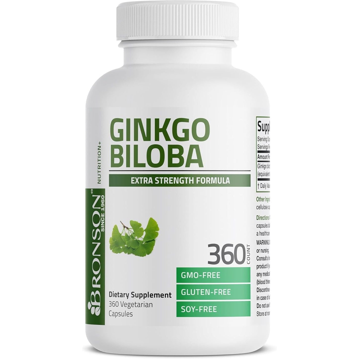 Powerful Ginkgo Biloba Brain Supplement 360 Veg Caps