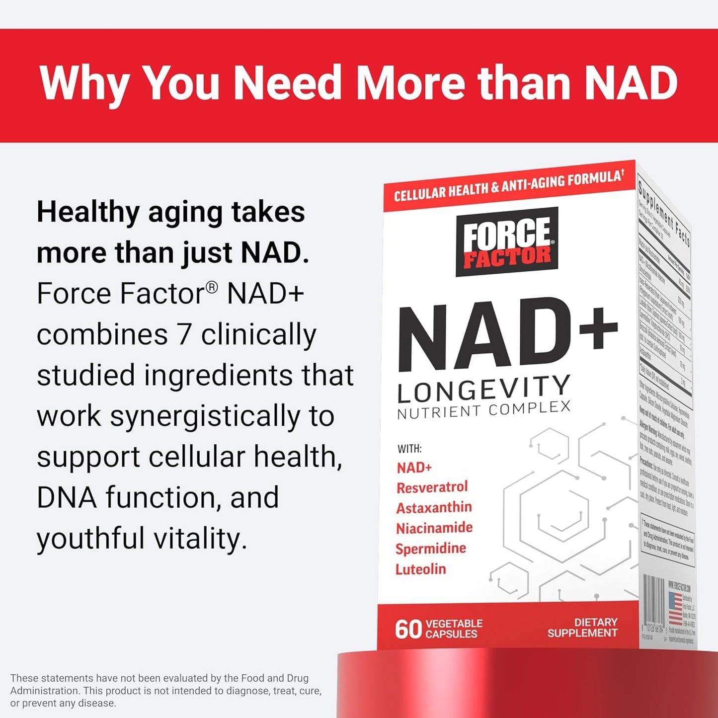 Anti Aging Energy Supplement Complex Capsules