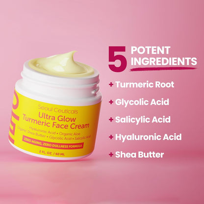 Natural Glow Turmeric Face Moisturizer for Bright Skin
