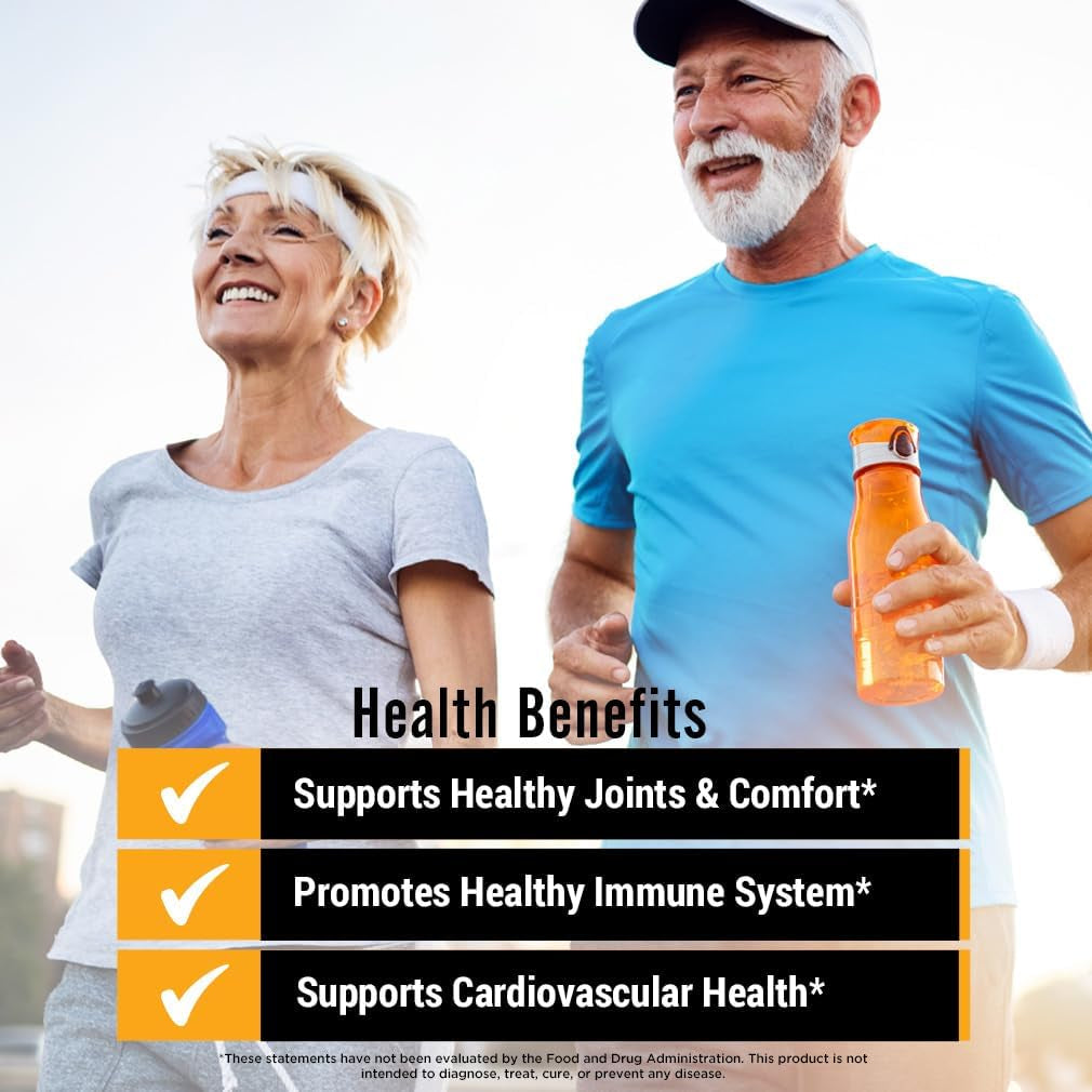 Premium Turmeric Supplement - 90 Count Joint & Brain Aid