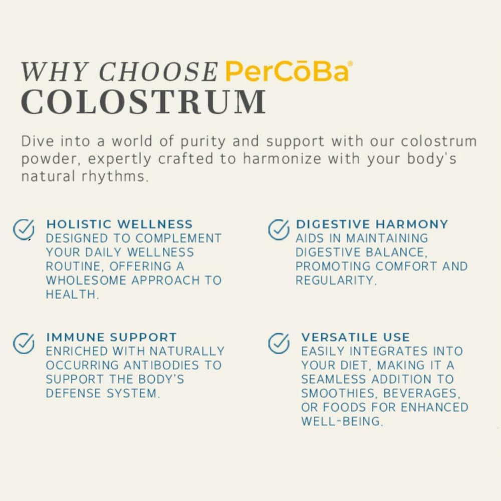 Natural Immune Boost Colostrum Powder Supplement
