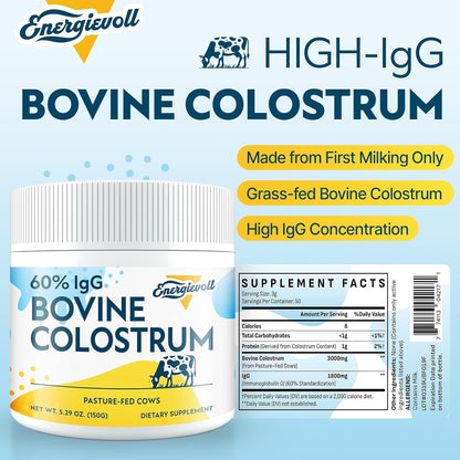 Natural Immune Boosting Colostrum Powder Supplement