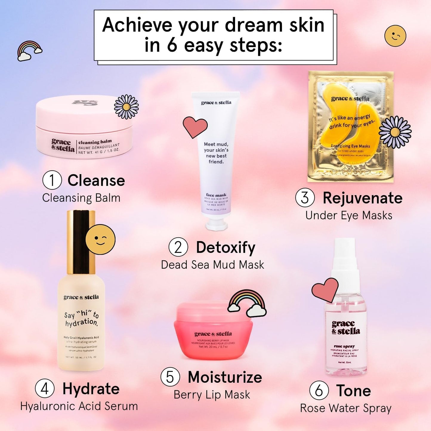 Best Selling 6-Piece Natural Skincare Gift Set