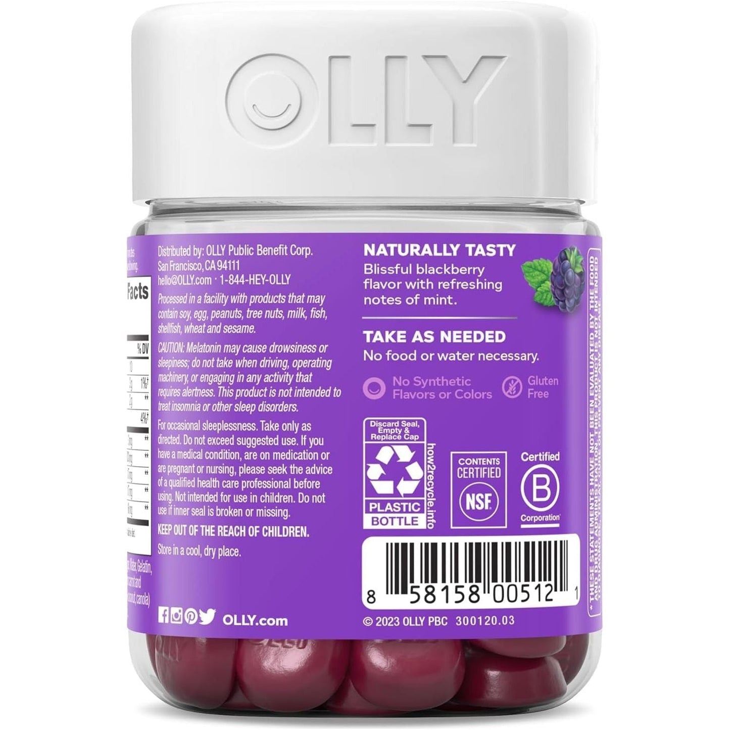 Calming Sleep Gummies with Melatonin and Herbs