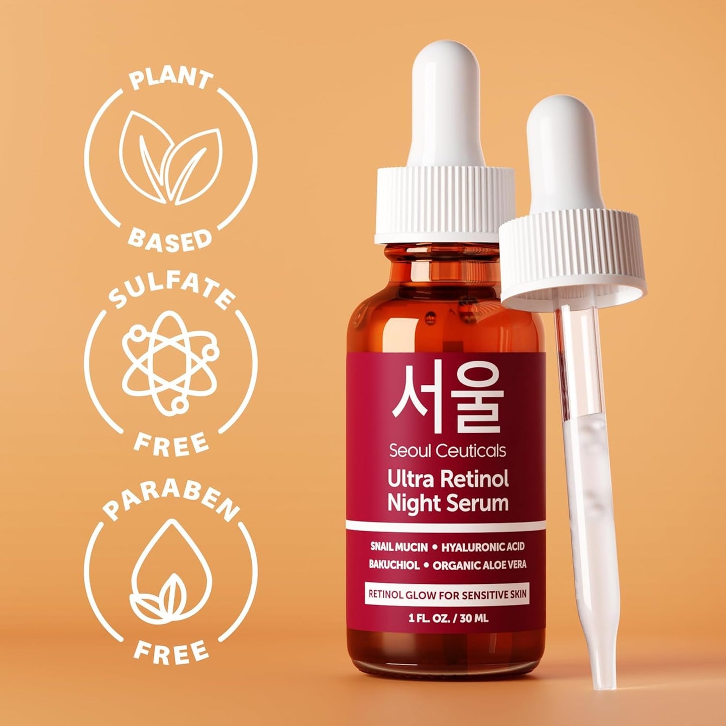 Anti-Aging Night Serum with Retinol and Snail Extract