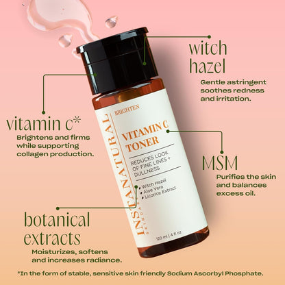 Natural Vitamin C Facial Toner for Glowing Skin