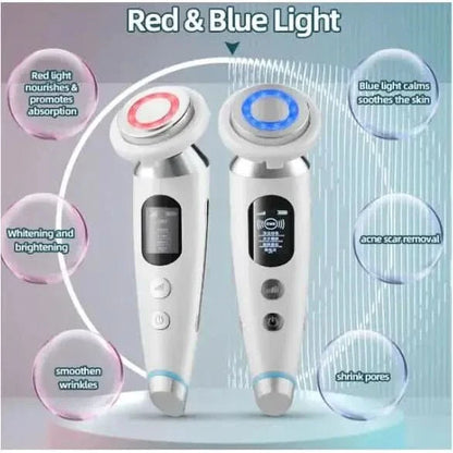 Rejuvenating Facial Massager with LED Skin Care