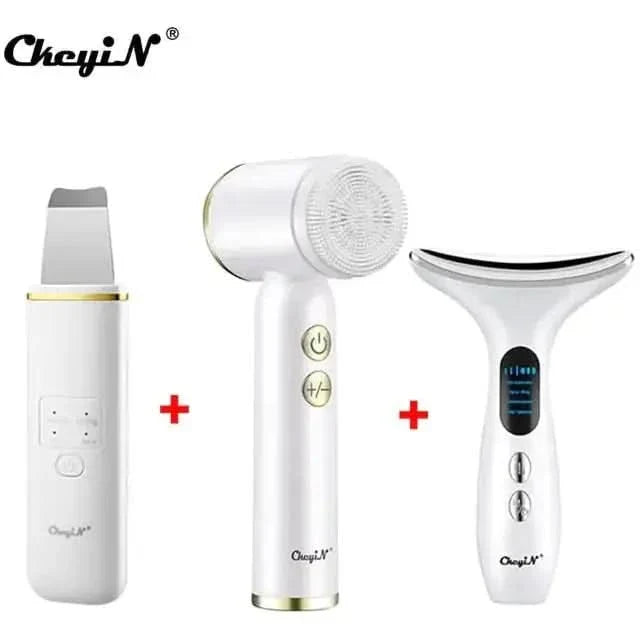 Rejuvenating Facial Massager with LED Skin Care