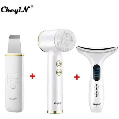 Rejuvenating Facial Massager with LED Skin Care