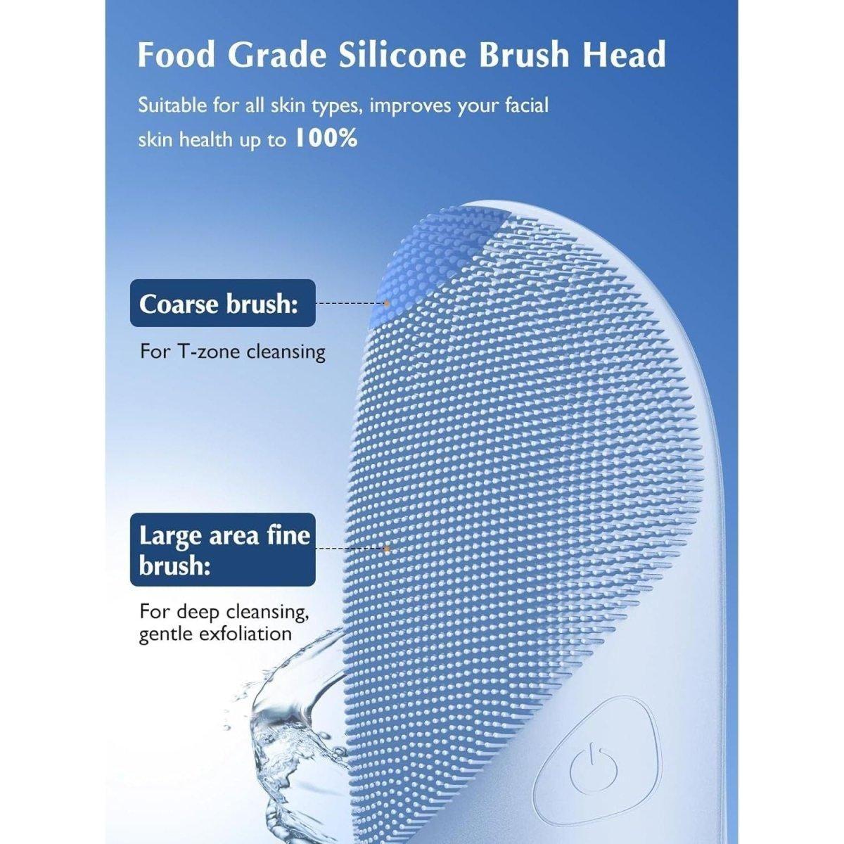 Waterproof Rechargeable Face Brush with 4 Massage Modes