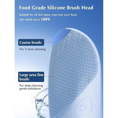 Waterproof Rechargeable Face Brush with 4 Massage Modes