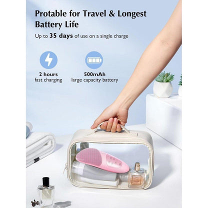 Waterproof Rechargeable Face Cleansing Brush with 4 Settings